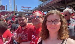 Hester family on Fathers Day!! attended Cincinnati Reds - MLB vs Milwaukee Brewers on Jun 19th 2022 via VetTix 