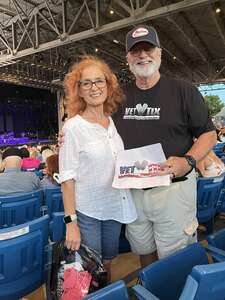 Bruce attended Chicago and Brian Wilson With Al Jardine and Blondie Chaplin on Jul 1st 2022 via VetTix 