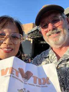 Peter attended Chicago and Brian Wilson With Al Jardine and Blondie Chaplin on Jun 7th 2022 via VetTix 