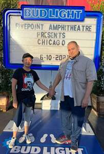 Jonathan attended Chicago and Brian Wilson With Al Jardine and Blondie Chaplin on Jun 10th 2022 via VetTix 