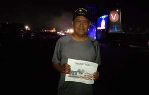 David attended Chicago and Brian Wilson With Al Jardine and Blondie Chaplin on Jun 10th 2022 via VetTix 