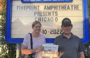 Jim attended Chicago and Brian Wilson With Al Jardine and Blondie Chaplin on Jun 10th 2022 via VetTix 