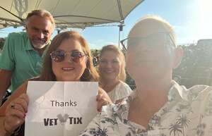 Timothy attended Chicago and Brian Wilson With Al Jardine and Blondie Chaplin on Jun 25th 2022 via VetTix 