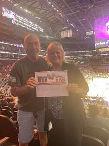 Larry attended Phoenix Mercury - WNBA vs Connecticut Sun on Jun 3rd 2022 via VetTix 