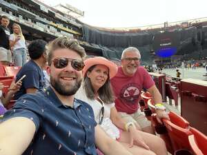Tim and family attended Coldplay - Music of the Spheres World Tour on Jun 1st 2022 via VetTix 