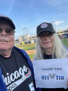 Richard attended Chicago Dogs - American Association of Independent Professional Baseball - vs. Sioux Falls Canaries - Hat Giveaway & $1 Hot Dogs! on Jun 1st 2022 via VetTix 
