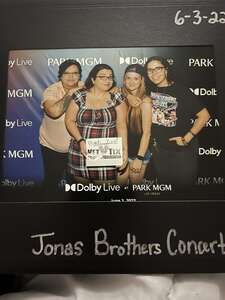 Letticia attended Jonas Brothers: Live in Las Vegas on Jun 3rd 2022 via VetTix 