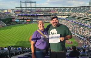 Beth attended Colorado Rockies - MLB vs Los Angeles Dodgers on Jun 28th 2022 via VetTix 