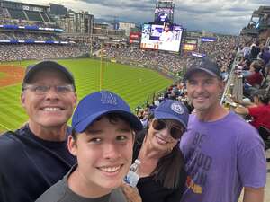 Michael attended Colorado Rockies - MLB vs Los Angeles Dodgers on Jun 29th 2022 via VetTix 