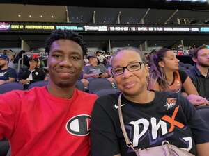 Arthur attended Phoenix Mercury - WNBA vs Los Angeles Sparks on Jun 5th 2022 via VetTix 