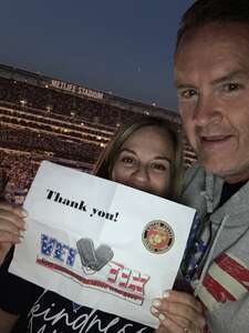 Gerard attended Coldplay - Music of the Spheres World Tour on Jun 5th 2022 via VetTix 