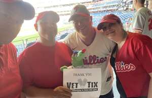 Anthony attended Philadelphia Phillies - MLB vs Miami Marlins on Jun 14th 2022 via VetTix 