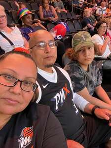 Pedro attended Phoenix Mercury - WNBA vs Minnesota Lynx on Jun 21st 2022 via VetTix 
