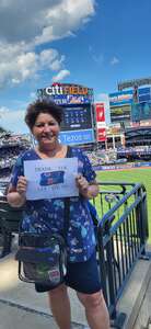 Amalia attended New York Mets - MLB vs Atlanta Braves on Aug 6th 2022 via VetTix 