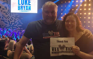 Vic & Diana attended Luke Bryan on Jun 24th 2022 via VetTix 