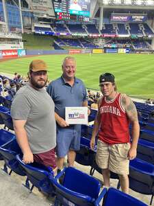 DONALD attended Miami Marlins - MLB vs Cincinnati Reds on Aug 1st 2022 via VetTix 