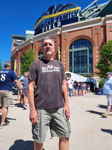 James attended Milwaukee Brewers - MLB vs Pittsburgh Pirates on Jul 9th 2022 via VetTix 