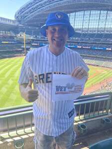 Allen attended Milwaukee Brewers - MLB vs Pittsburgh Pirates on Jul 10th 2022 via VetTix 