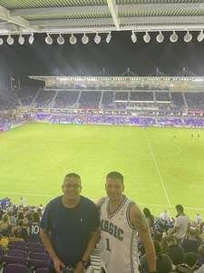 Jamie attended Orlando City SC - MLS vs Inter Miami CF on Jul 9th 2022 via VetTix 