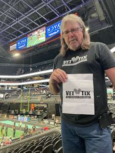 Richard attended Arizona Rattlers vs. Vegas Knight Hawks on Jul 10th 2022 via VetTix 
