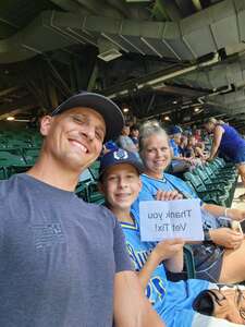 Click To Read More Feedback from Milwaukee Brewers - MLB vs Tampa Bay Rays