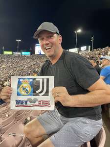 William attended Real Madrid vs. Juventus on Jul 30th 2022 via VetTix 