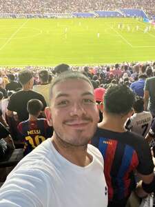 Cristian attended FC Barcelona vs. Juventus on Jul 26th 2022 via VetTix 