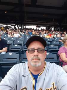 James attended Pittsburgh Pirates - MLB vs Milwaukee Brewers on Aug 4th 2022 via VetTix 