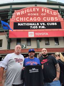 john attended Chicago Cubs - MLB vs Washington Nationals on Aug 8th 2022 via VetTix 