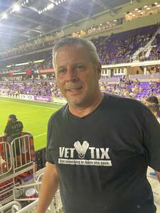 Robert attended Orlando City SC - MLS vs New England Revolution on Aug 6th 2022 via VetTix 