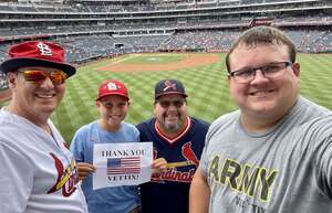Tyler attended Washington Nationals - MLB vs St. Louis Cardinals on Jul 31st 2022 via VetTix 