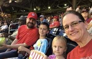 The Elliott Family attended Washington Nationals - MLB vs St. Louis Cardinals on Jul 30th 2022 via VetTix 