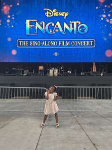 Kim attended Encanto: the Sing Along Film Concert on Aug 7th 2022 via VetTix 