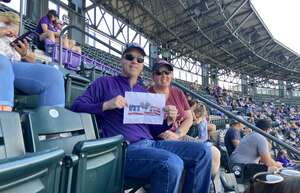 Mark attended Colorado Rockies - MLB vs Texas Rangers on Aug 24th 2022 via VetTix 