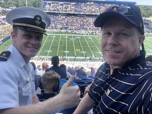 Gregg attended Navy Midshipmen - NCAA Football vs University of Memphis on Sep 10th 2022 via VetTix 