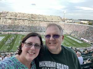 Curtis attended Michigan State Spartans - NCAA Football vs Western Michigan University on Sep 2nd 2022 via VetTix 