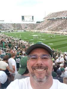 Christopher attended Michigan State Spartans - NCAA Football vs Western Michigan University on Sep 2nd 2022 via VetTix 