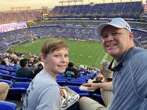 Isaac attended Baltimore Ravens - NFL vs Tennessee Titans on Aug 11th 2022 via VetTix 