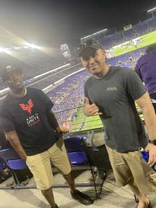Perry attended Baltimore Ravens - NFL vs Tennessee Titans on Aug 11th 2022 via VetTix 