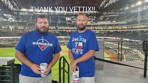 Robert attended Texas Rangers - MLB vs Houston Astros on Aug 31st 2022 via VetTix 