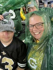 Alicia attended Green Bay Packers - NFL vs New Orleans Saints on Aug 19th 2022 via VetTix 