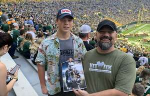 Aaron attended Green Bay Packers - NFL vs New Orleans Saints on Aug 19th 2022 via VetTix 