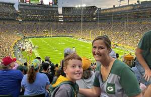 Sarah attended Green Bay Packers - NFL vs New Orleans Saints on Aug 19th 2022 via VetTix 