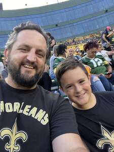 Brian attended Green Bay Packers - NFL vs New Orleans Saints on Aug 19th 2022 via VetTix 