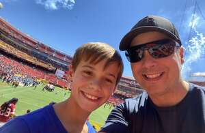 Adam attended Washington Commanders - NFL vs Carolina Panthers on Aug 13th 2022 via VetTix 