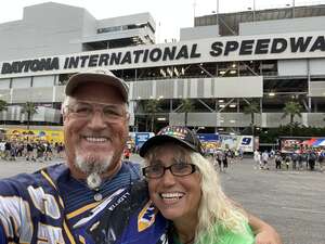 Ron and Sharon attended Coke Zero Sugar 400 | Reserved Seating - NASCAR Cup Series on Aug 27th 2022 via VetTix 