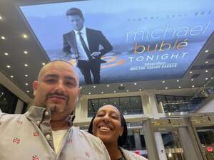 Rudaina attended An Evening With Michael Buble on Aug 18th 2022 via VetTix 