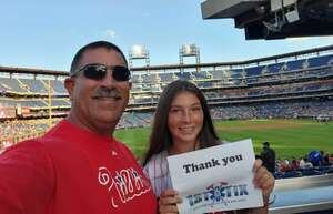 Stephanie attended Philadelphia Phillies - MLB vs Cincinnati Reds on Aug 23rd 2022 via VetTix 