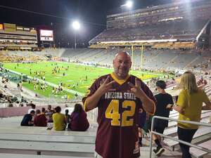 Danny attended Arizona State Sun Devils - NCAA Football vs Eastern Michigan University on Sep 17th 2022 via VetTix 