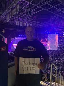 John attended An Evening With Michael Buble on Aug 29th 2022 via VetTix 